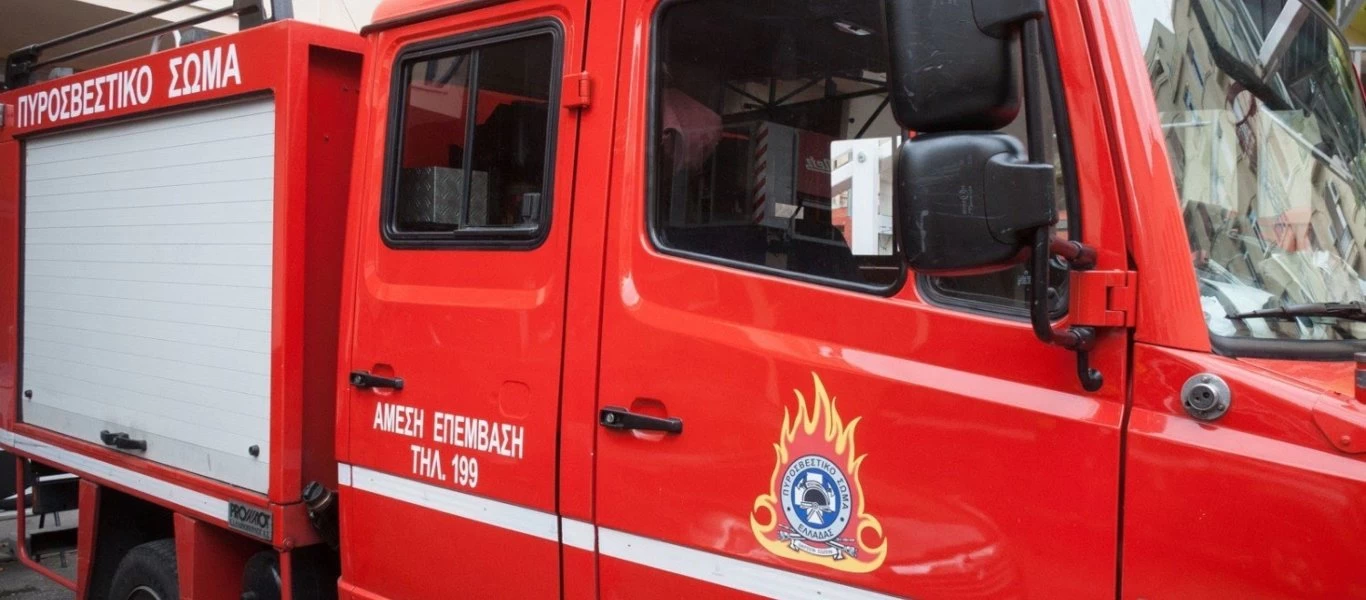 Ξέσπασε φωτιά στα Δερβενοχώρια - Πολύ ισχυροί άνεμοι στην περιοχή
